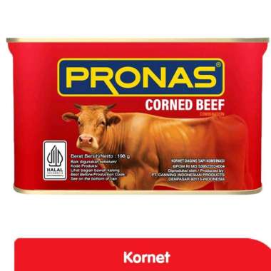 Pronas Kornet Daging Sapi Kaleng 198 gr
