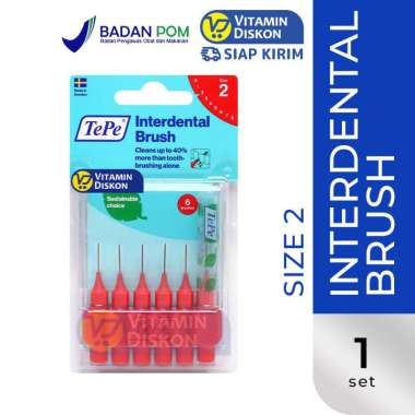 TEPE INTERDENTAL BRUSH ORIGINAL | Sikat Celah Gigi, Behel RED