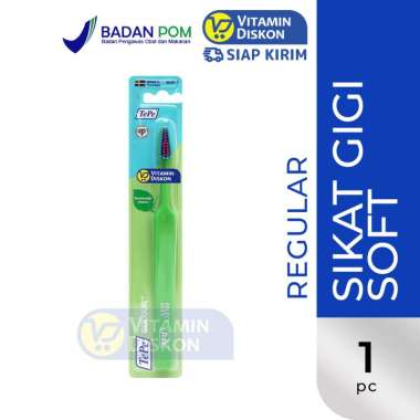 TEPE COLOUR REGULAR SOFT | Sikat Gigi Premium, Behel GREEN