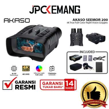 JPC KEMANG Akaso SEEMOR-200 AI-ISP 4K Night Vision Goggles Akaso Seemor 200 Binoculars GARANSI RESMI