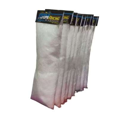 Glaswool Tahan Anti Bakar Putih Serabut RRM Peredam Knalpot Racing Glasswool Glaswul Glaswol Gaspul