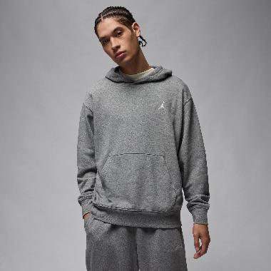 NIKE Men Basketball Jordan Brooklyn Fleece Pullover Hoodie T-shirt Basket Pria [FV7283-091] 2XL Carb