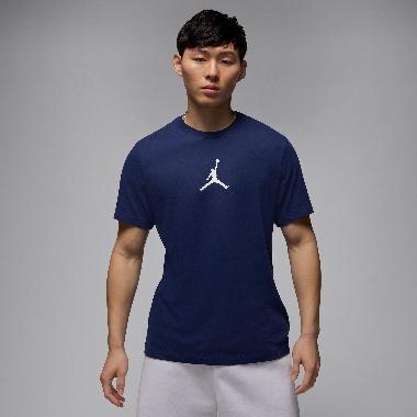 NIKE Men Basketball Jordan Jumpman T-Shirt Kaos Basket Pria [CW5190-410] M Midnight Navy/White