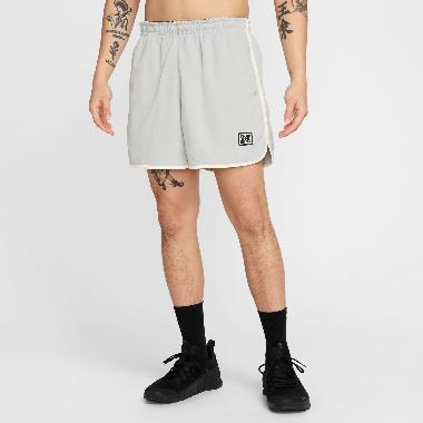 NIKE Men Training Dri-FIT Heritage Short 5In Celana Fitness Pria [HJ4088-077] A/XL Lt Smoke Grey/Pal