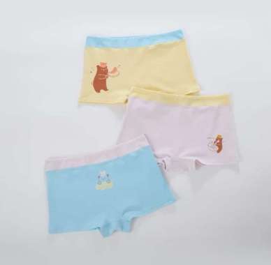Young Curves Panty Kids Baking Bears Boxshort C24-100183 M Pink
