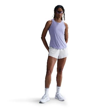 NIKE Women Running Tempo Dri-FIT Tank Top Pakaian Lari Wanita [HV8911-533] A/XL Lilac Ice/Reflective