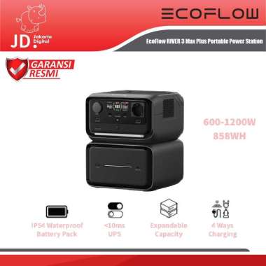 EcoFlow RIVER 3 Max Plus Portable Power Station 858Wh 600W Professional UPS RIVER 3 PLUS