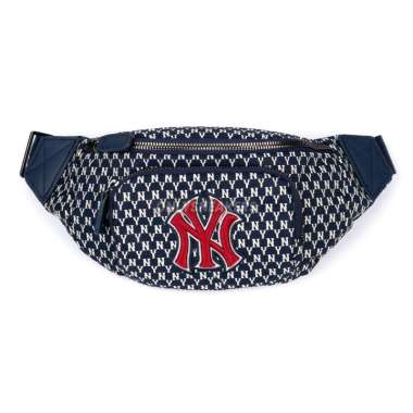 MLB MONOGRAM HIP SACK NEW YORK YANKEES BELT NAVY LOGO RED WAIST BAG