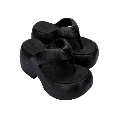 Melissa Free Fuzzy Platform Ad Sandal Platform Wanita - Black 37