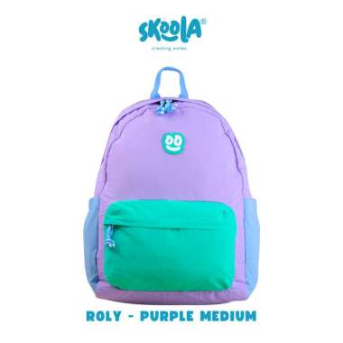 Skoola Tas Sekolah Anak SD Perempuan Ransel Korea - Roly ROLY PURPLE MEDIUM