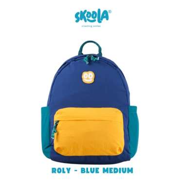 Skoola Tas Sekolah Anak SD Laki-Laki Ransel Korea - Roly ROLY BLUE MEDIUM