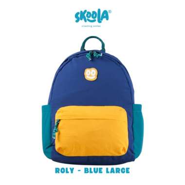 Skoola Tas Sekolah Anak SD Laki-Laki Ransel Korea - Roly ROLY BLUE LARGE
