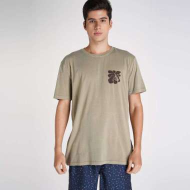 Quiksilver Evinterconnecid T-Shirt Pria UQYZT05656-TMZ0 Aloe XL