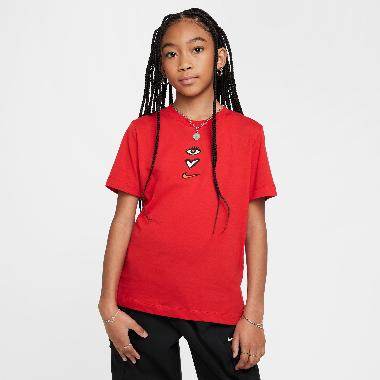 Nike Sportswear Big Kids' T-Shirt Red (HM5859-657) S