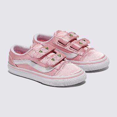 Vans Toddler Old Skool V Satin Rose Pink/White (VN000CTGY3K) 9.5