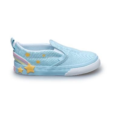 Vans Toddler Slip-On V Star Blue/Multi (VN000D4FBER) 6.5