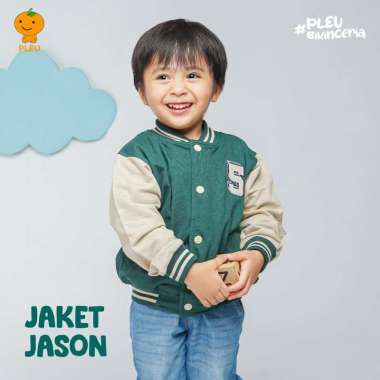 PLEU Jaket Jason | Jaket Anak Laki Laki Usia 6 Bulan-3 Tahun 18 bulan Hijau