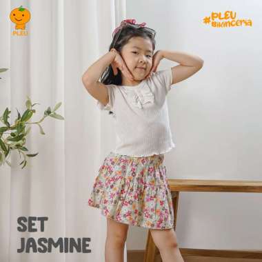 PLEU Set Jasmine | Setelan Rok Anak Perempuan Usia 1-3 Tahun 2 tahun Kuning