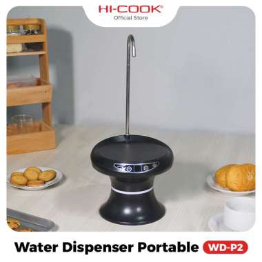 Hi-Cook WD-P2 Water Dispenser Portable Pompa Galon Air Elektrik hitam,hitam