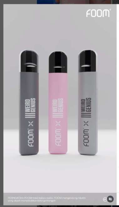 FOOM X Weird Genius POD Bundling liquid Smiley Edition Pod System By Foom pod x weird genius pink