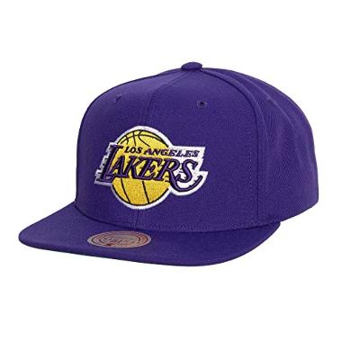 Mitchell & Ness Nba Conference Patch Snapback Lakers - Topi Basket Unisex [HHSS5341-LALYYPPPPUR ] OS