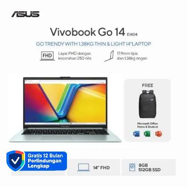 ASUS Vivobook Go 14 E1404FA-VIPS5852M Notebook - Green Grey ( R5-7520U / 8GB / 512GB SSD / UMA / 14"