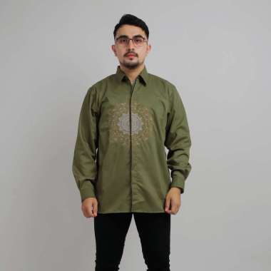 DGM Kemeja Pria Lengan Panjang Premium Toyobo Bordir 039 1892 MATAHARI M