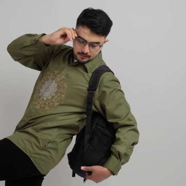 DGM Kemeja Pria Lengan Panjang Premium Toyobo Bordir 039 1892 MATAHARI L