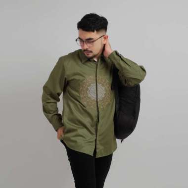 DGM Kemeja Pria Lengan Panjang Premium Toyobo Bordir 039 1892 MATAHARI XL