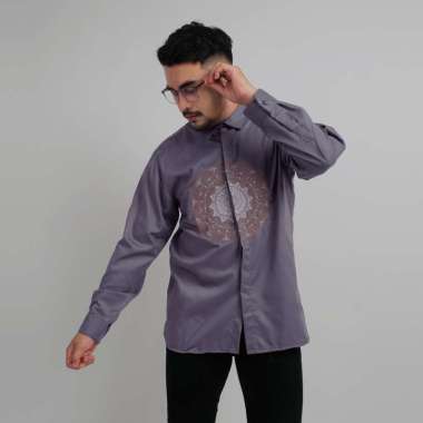 DGM Kemeja Pria Lengan Panjang Premium Toyobo Bordir 039 1904 MATAHARI L
