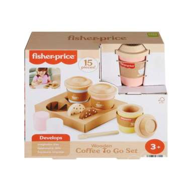 Fisher Price Wooden Coffee To Go Set HXT85