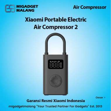 Xiaomi Portable Electric Air Compressor 2 Pompa Angin Ban Portable Elektrik