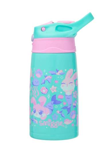Smiggle Curious Junior Stainless Steel Flip Drink Bottle 400Ml - IGL456720MIN
