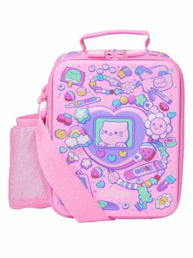 Smiggle Super Charge Hardtop Level Lunchbox With Strap - IGL456695PNK