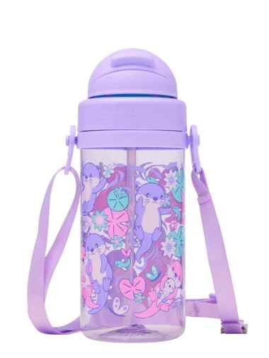 Smiggle Out & About Teeny Tiny Plastic Drink Bottle With Strap 400Ml - IGL456806LIL