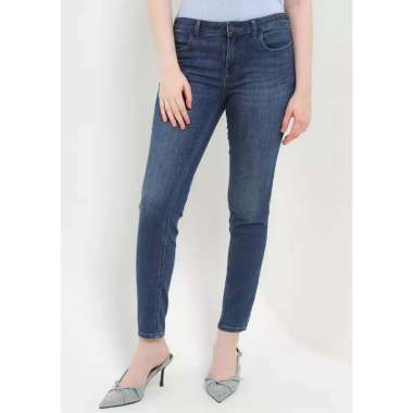 Giordano Women's High Waist Pocket Jeans Dark Blue 0541501174 26