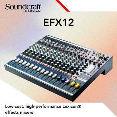 Mixer Soundcraft EFX12 EFX-12 EFX 12 Low-cost, high-performance Lexicon effects mixers