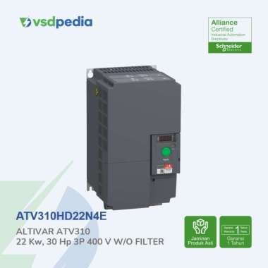 SCHNEIDER Altivar ATV310 3PH 400V 22kW w/o FILTER ATV310HD22N4E