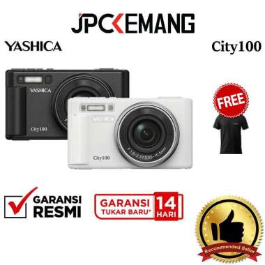 JPC KEMANG Yashica City 100 Compact Digital Camera Pocket Kamera GARANSI RESMI White