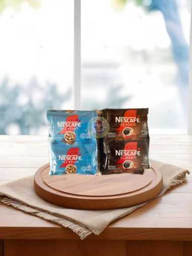 Sepack Nescafe Ice Roast Americano, Nescafe Classic isi 10 sachet @2 gr kopi instan ( DS Bgr ) Ice R