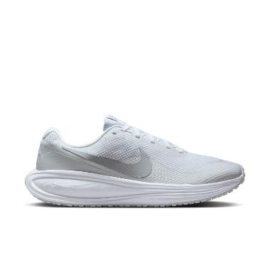 NIKE Men Running Revolution 8 Road Shoes Sepatu Lari Pria [HJ9198-100] 8.5 White/Pure Platinum