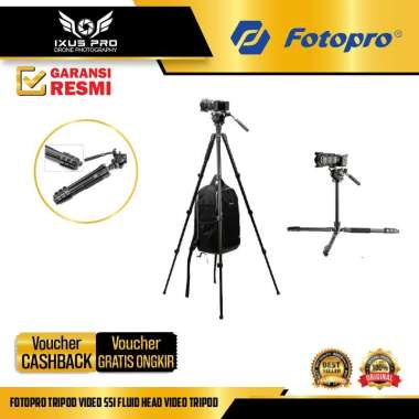 Fotopro Tripod Video S5i Fluid Head Video Tripod