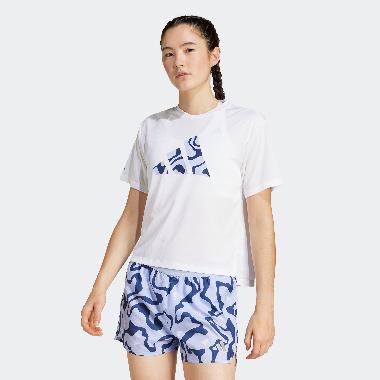 adidas Women T-Shirt Run It Brand Love Baju Lari Wanita [JD2349] A/L White