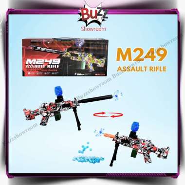 Mainan Tembakan Anak WGG M249 Assault Rifle Gel Blaster Watergel
