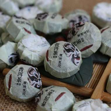 Teh Pu Er Cha Chinese Tea Mini Diet Pelangsing Alami Yunan Yunnan Yun Nan Pu Erh Puer Per Biji Kuali
