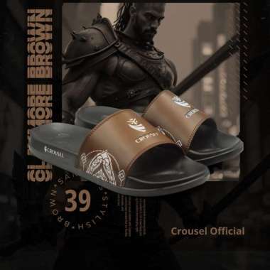 Crousel Sandal slide \ Unisex - Claymore Brown 37
