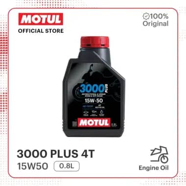 MOTUL Oli Motor 3000 PLUS 4T 15W50 0.8L II