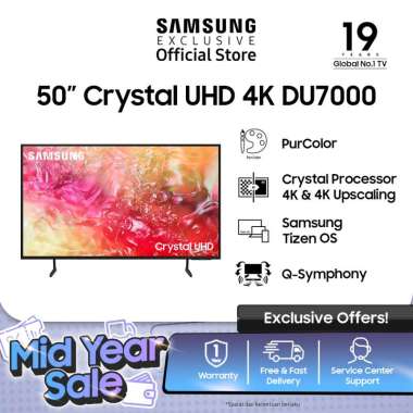 Samsung 65" Crystal UHD 4K DU7000 4K Smart TV - UA65DU7000KXXD