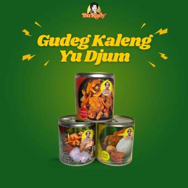 Gudeg Kaleng Yu Djum Varian Telur ayam Suwir, Telur Tahu, Sambel Krecek | Gudeg Instan Sambel Krecek