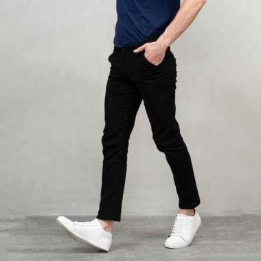 Houseofcuff Chino Slim fit Stretch Celana Panjang Jeans Pria - Hitam 32 Hitam